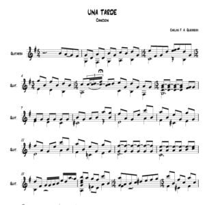 partitura Una Tarde
